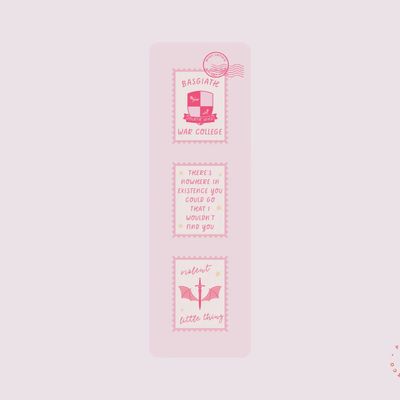Fourth Wing Stamps - Bookmarks
