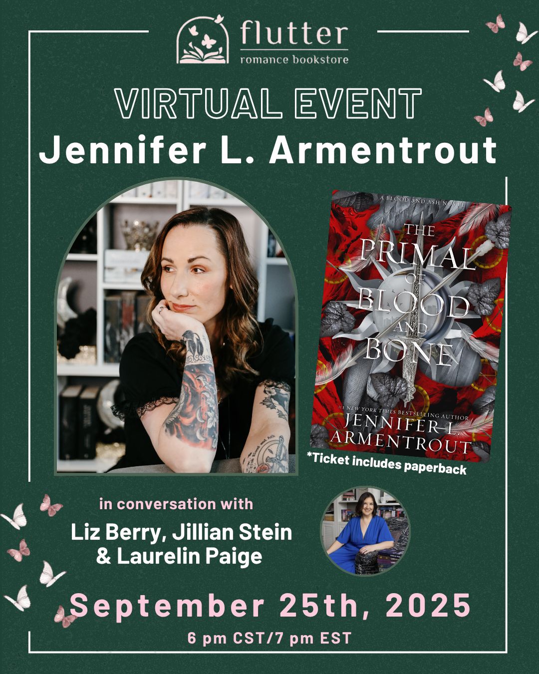 Primal Awakening: A Virtual Night with Jennifer L. Armentrout + Signed Bookplate (9/25/25)