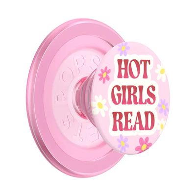 Popsocket Magsafe Phone Grip - Hot Girls Read Pink