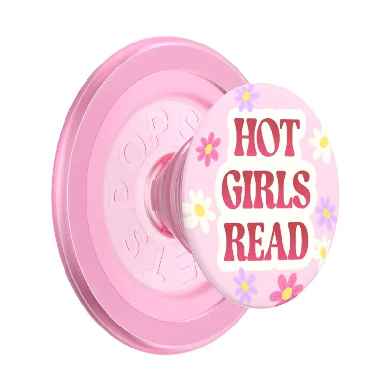 Popsocket Magsafe Phone Grip - Hot Girls Read Pink