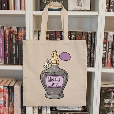 Bookstore Tote Bag | Reader Gift Shop | Morally Grey