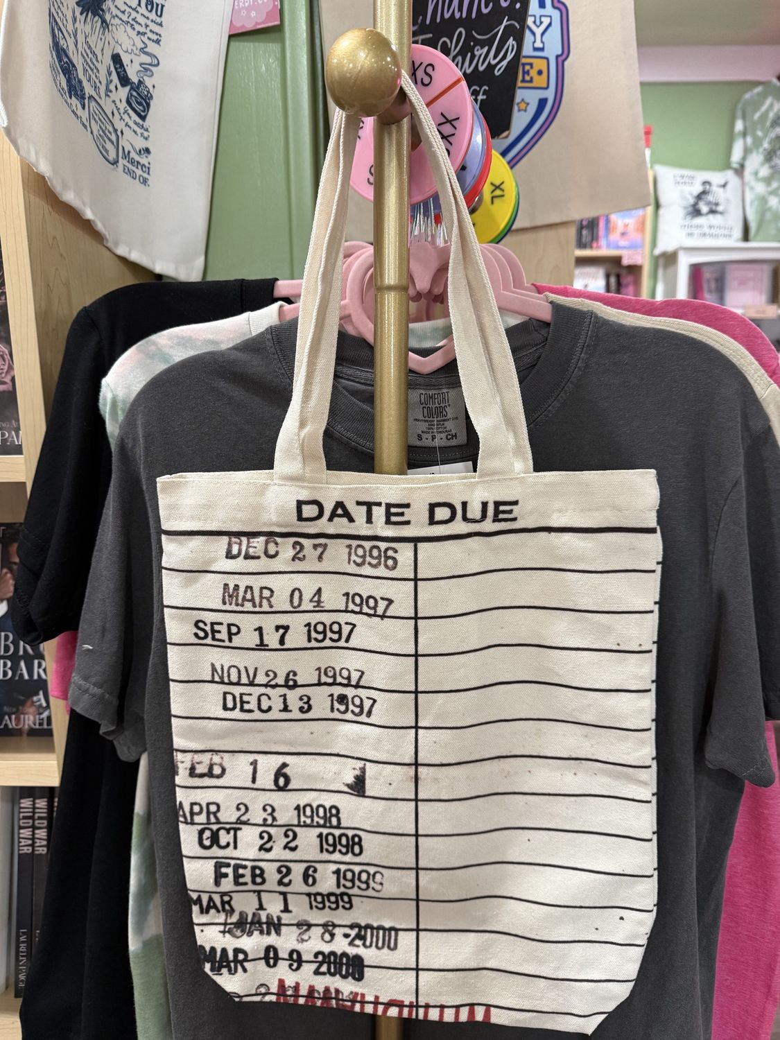Library Card Canvas Bag