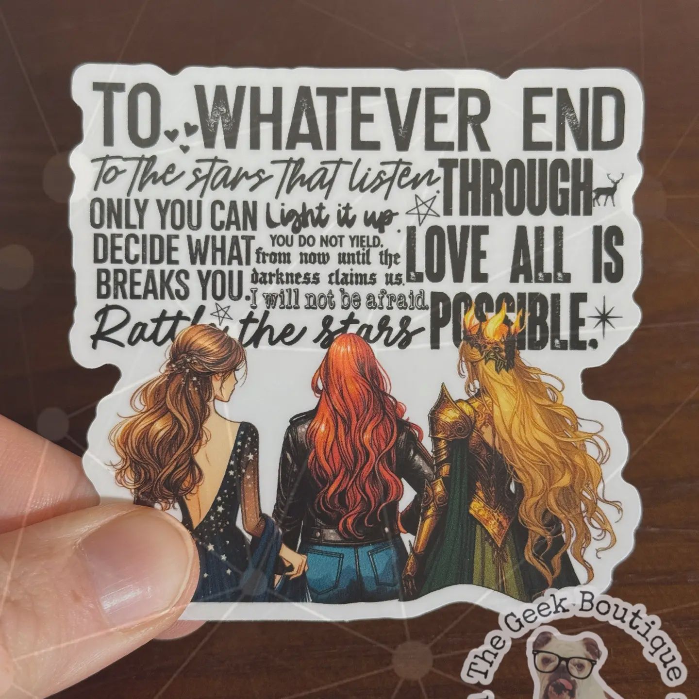 3&quot; SJM ACOTAR TOG CC Women Quotes Romantasy Sticker