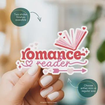 Romance Reader Book Sticker
