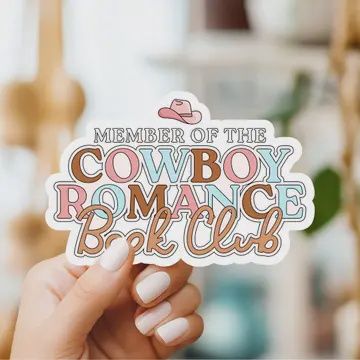Member of the Cowboy Romance Book Club Sticker