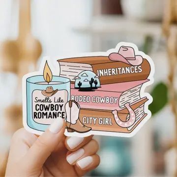 Smells Like Cowboy Romance Sticker