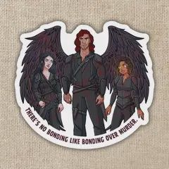 Bonding Over Murder Sticker | Crowns Of Nyaxia