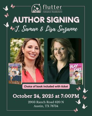 In Store Signing and Conversation with J. Saman &amp; Lisa Suzanne (10/24/25)