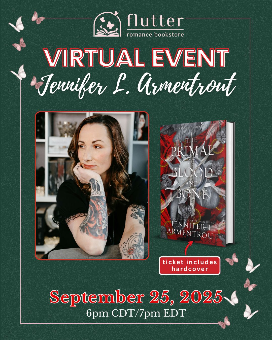 Primal Awakening: A Virtual Night with Jennifer L. Armentrout + Signed Bookplate (9/25/25)