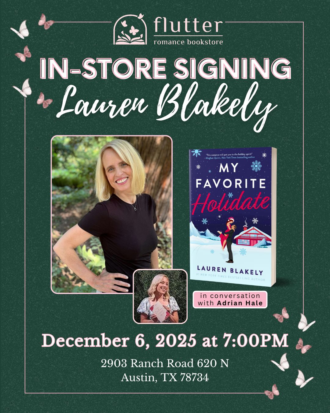 In Store Signing with Lauren Blakely &amp; in Conversation with Adrian R. Hale (12/6/25)