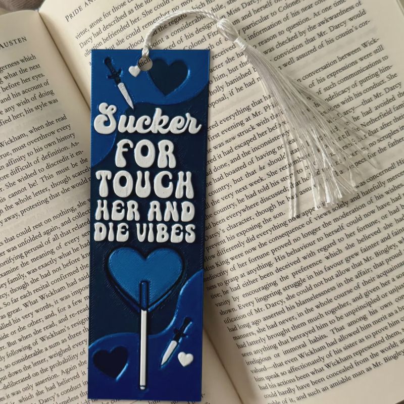 Sucker For Touch Her and Die Vibes 3D Bookmark