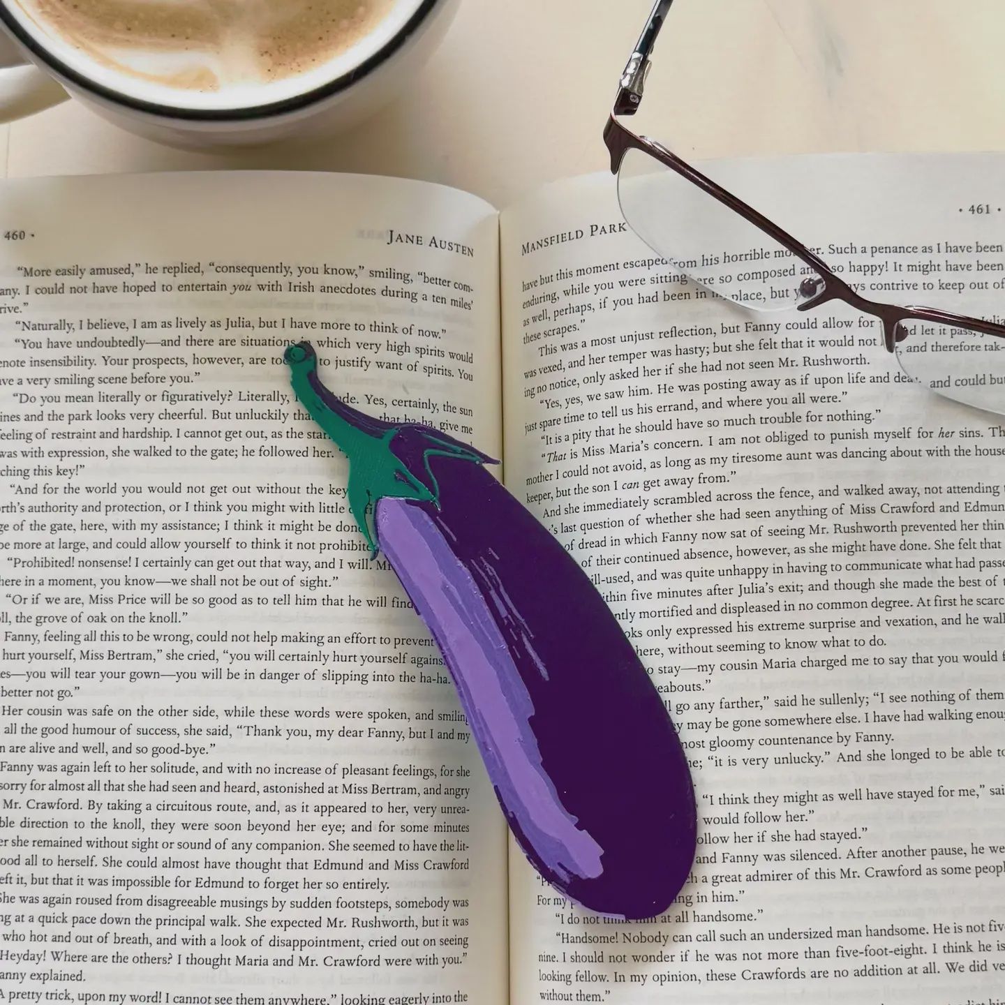 Eggplant Aubergine 3D Bookmark