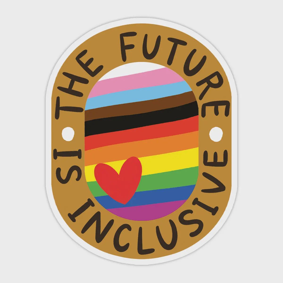 The Future is Inclusive Vinyl Sticker - LGBTQ+ Rights