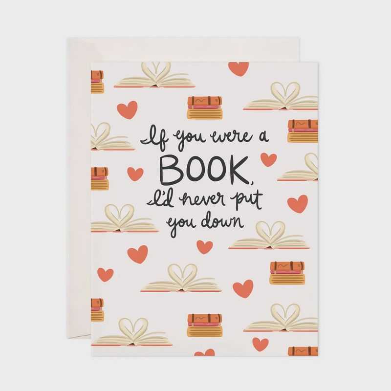 Book Love Greeting Card - Love &amp; Friendship Card