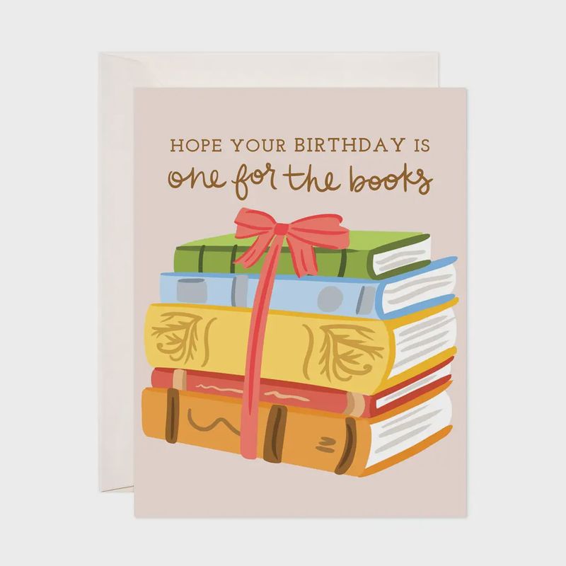 Birthday Books Greeting Card - Punny Birthday Card, Bookstore