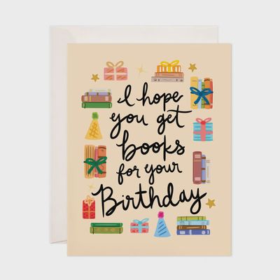 Books for Bday Greeting Card - Birthday Card, Bookstore Card