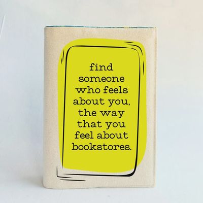 Reusable Adjustable Fabric Book Cover- All Bookstore Feels