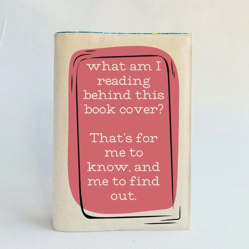 Reusable Adjustable Fabric Book Cover - For me to know