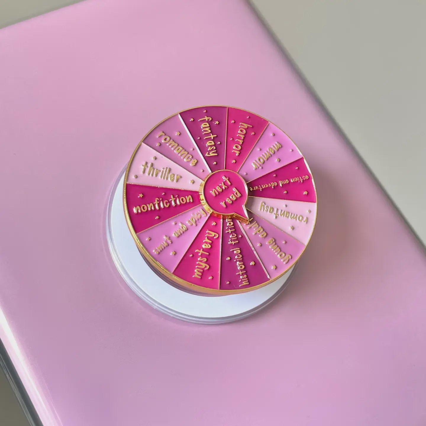 Kindle Popsocket, Pink Book Genre Kindle Grip, Kindle Holder