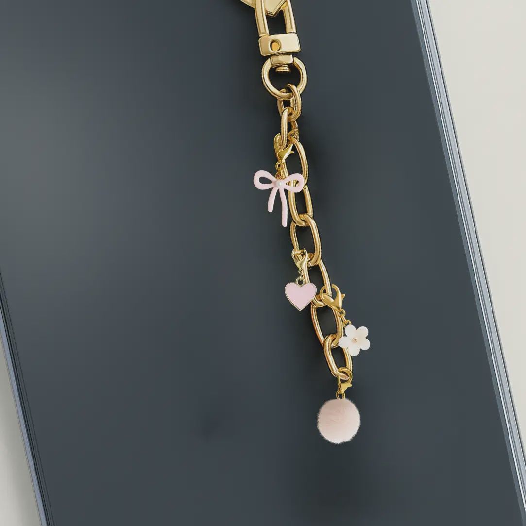 Romance Pink Kindle Charm Chain