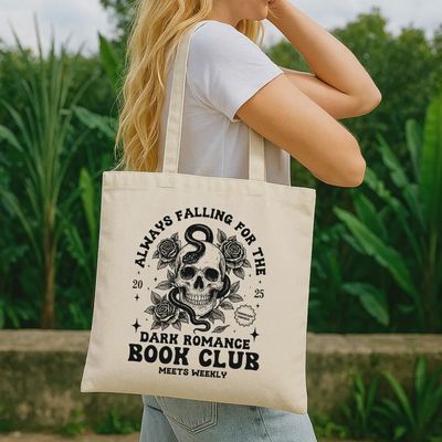 Dark Romance Book Club Canvas Tote Bag