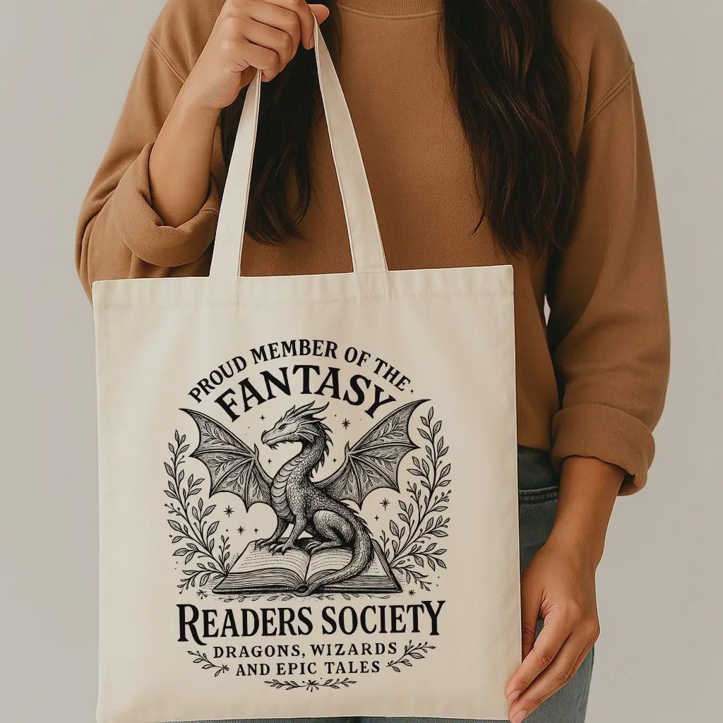 Fantasy Readers Society Canvas Tote Bag