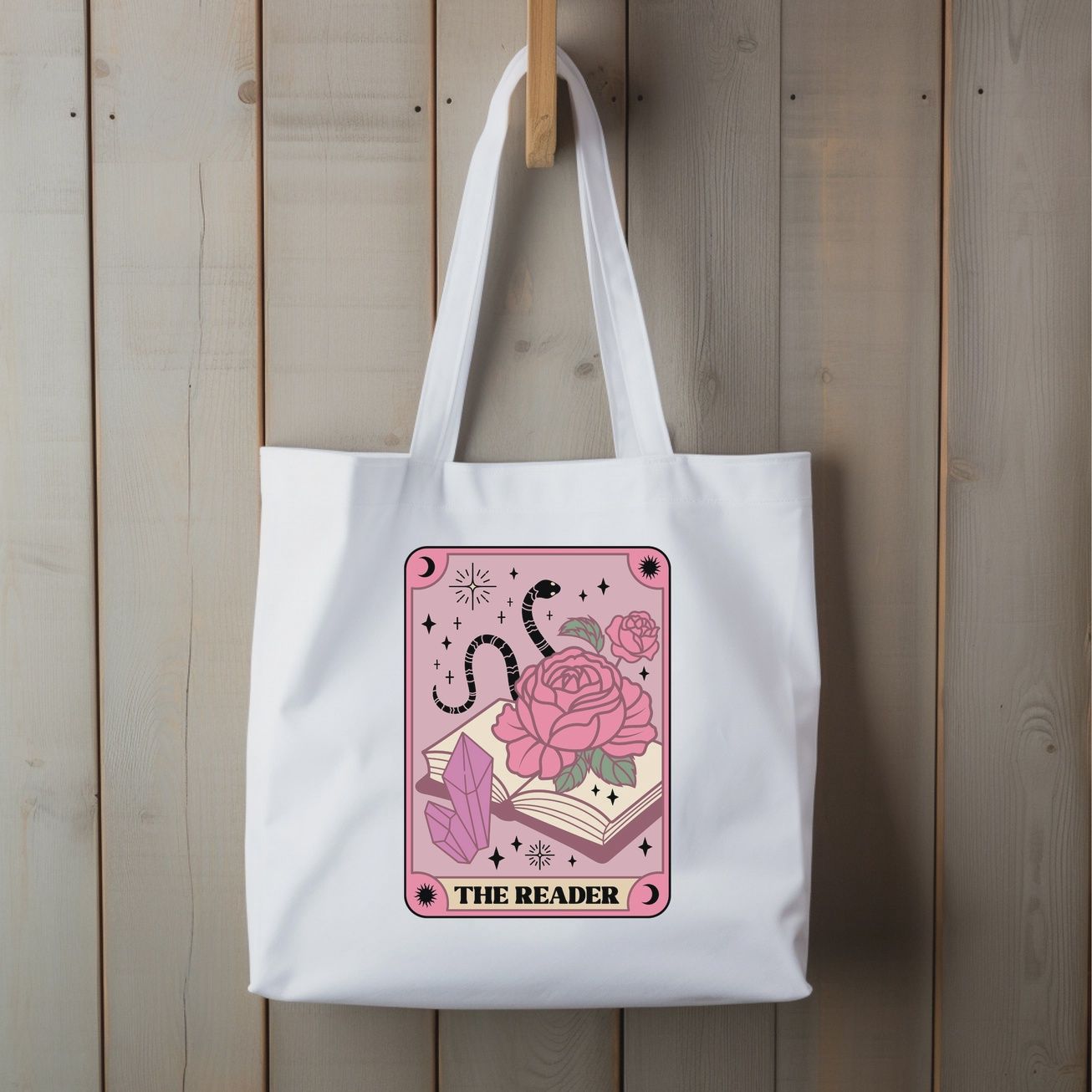 THE READER *THICK* canvas heavy duty tote bag