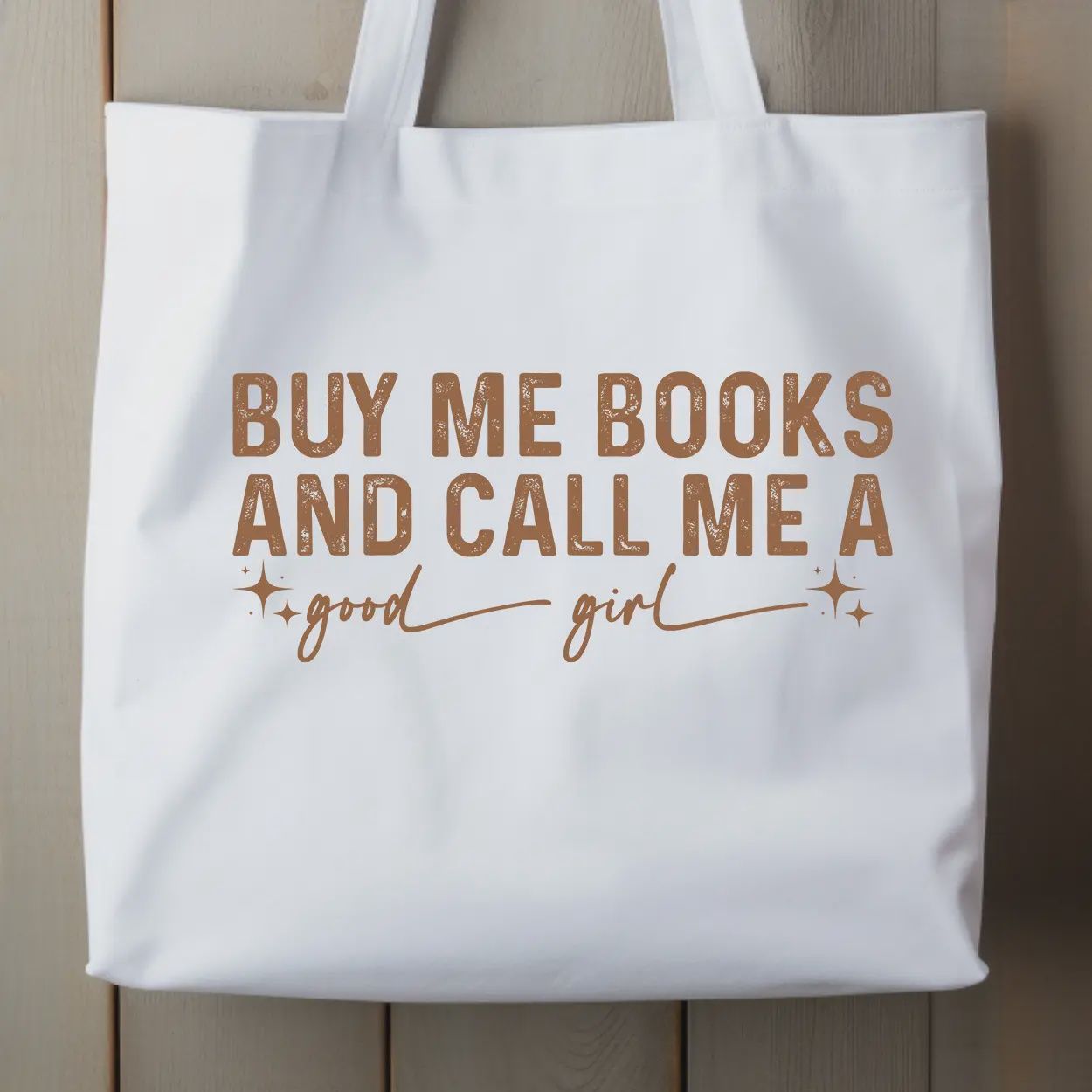 BUY ME BOOKS *THICK* 100% cotton canvas  tote bag