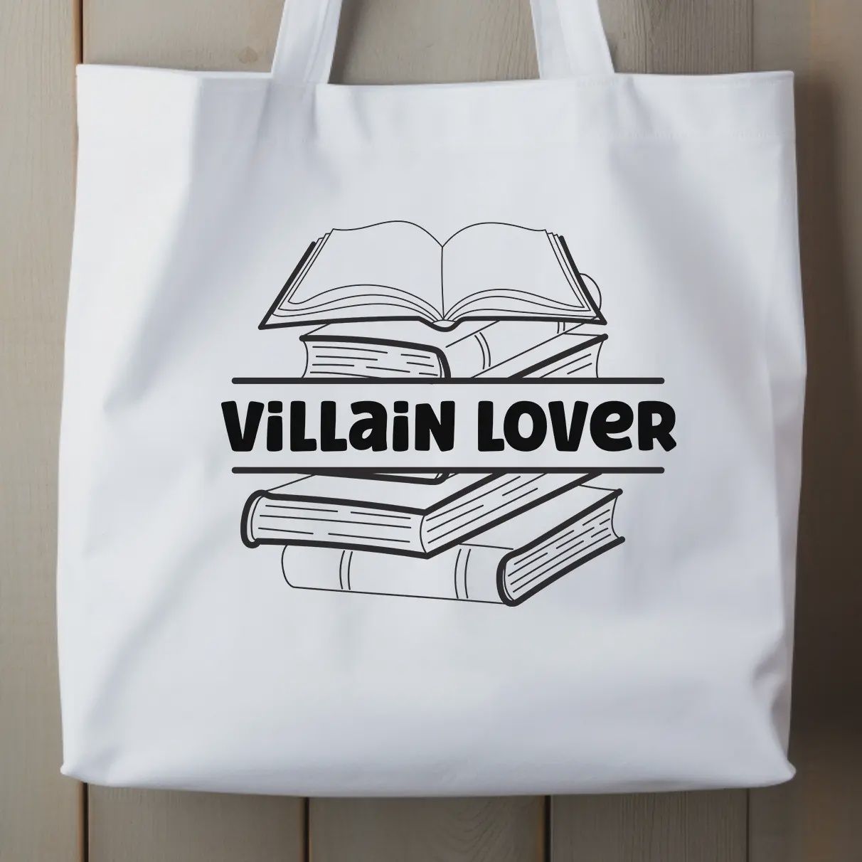 VILLAIN LOVER **THICK** 100% cotton tote bag  Bookish