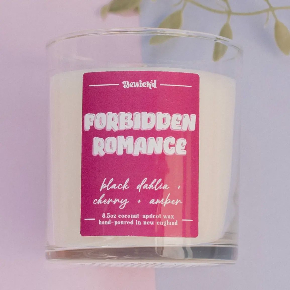 Forbidden Romance Candle - Book-Inspired Luxury Coconut Apricot Wax