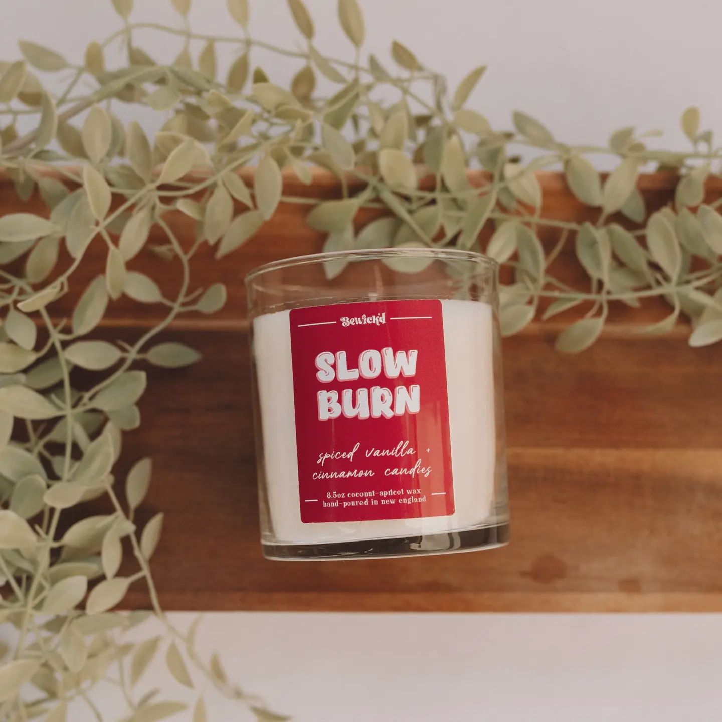 Slow Burn Candle - Book-Inspired Luxury Coconut Apricot Wax