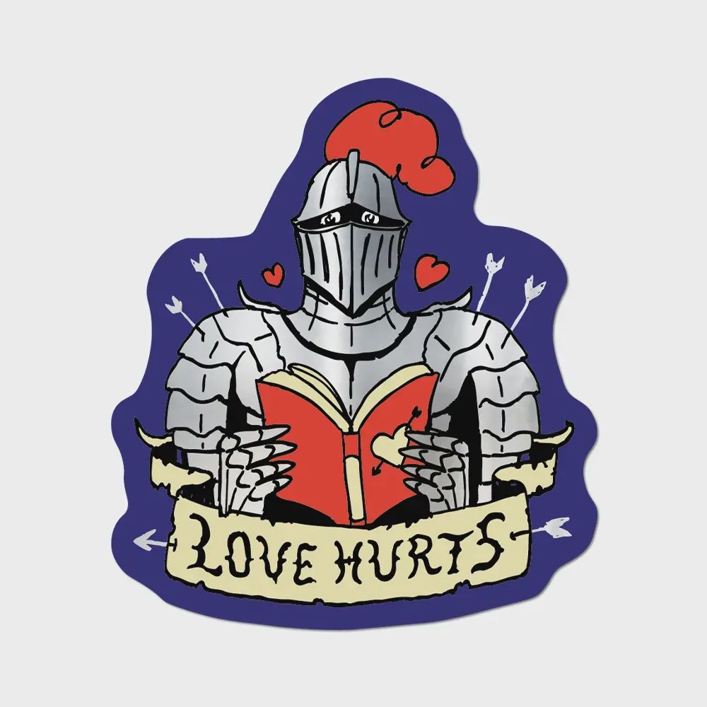 Love Hurts by Apply - Die-Cut Sticker (Valentines)