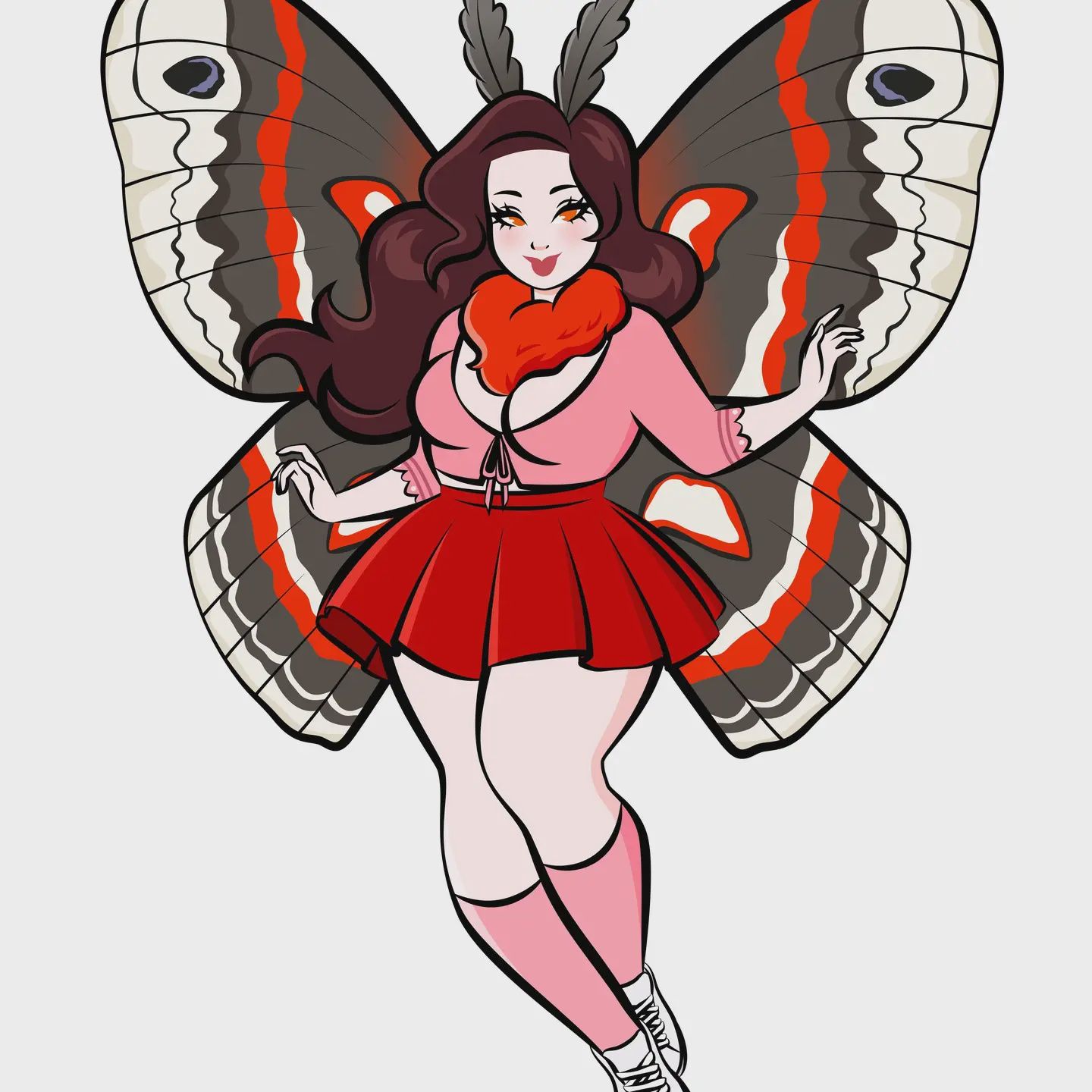 Mesmerized by the Mothwoman Sticker
