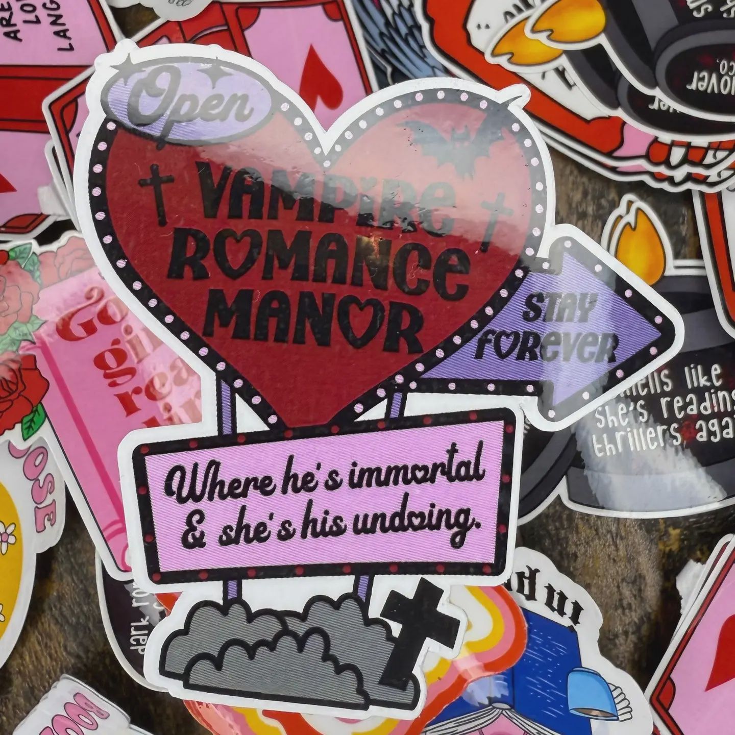 Vampire Romance Manor Sticker