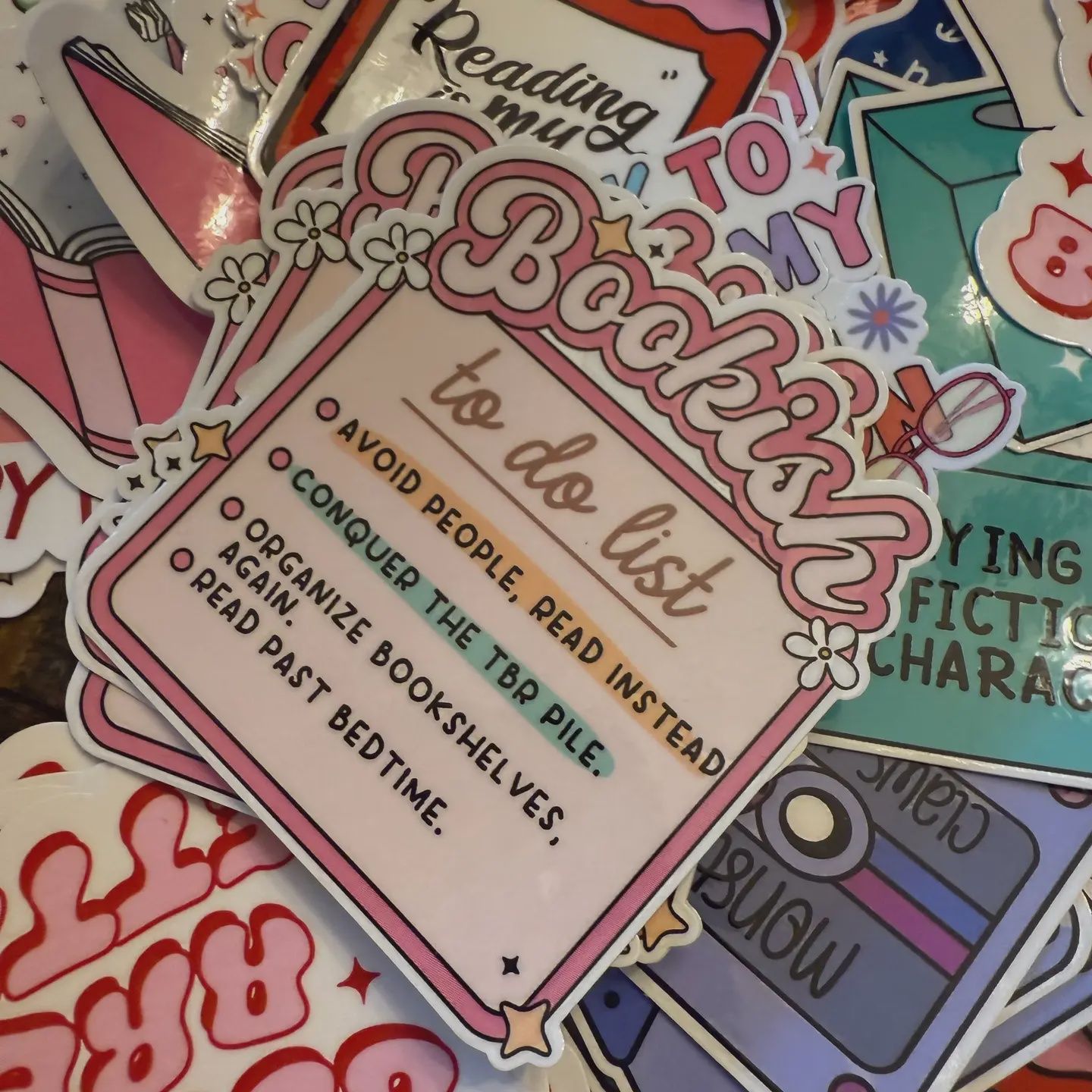 Bookish To Do List Sticker
