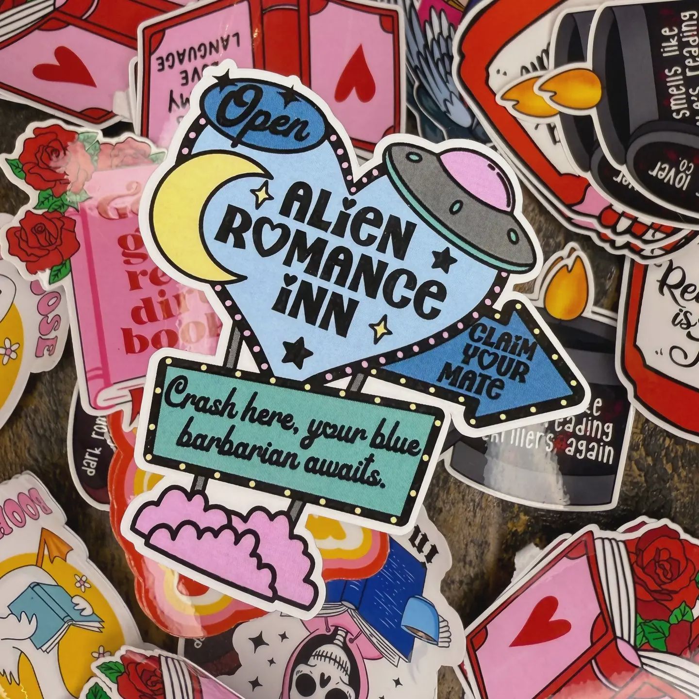 Alien Romance Inn Sticker