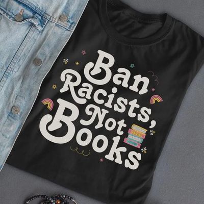Anti-Racist Book Lover Statement Unisex Tee