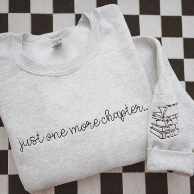 One More Chapter Embroidered Crewneck | Sweatshirt