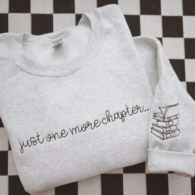 One More Chapter Embroidered Crewneck | Sweatshirt