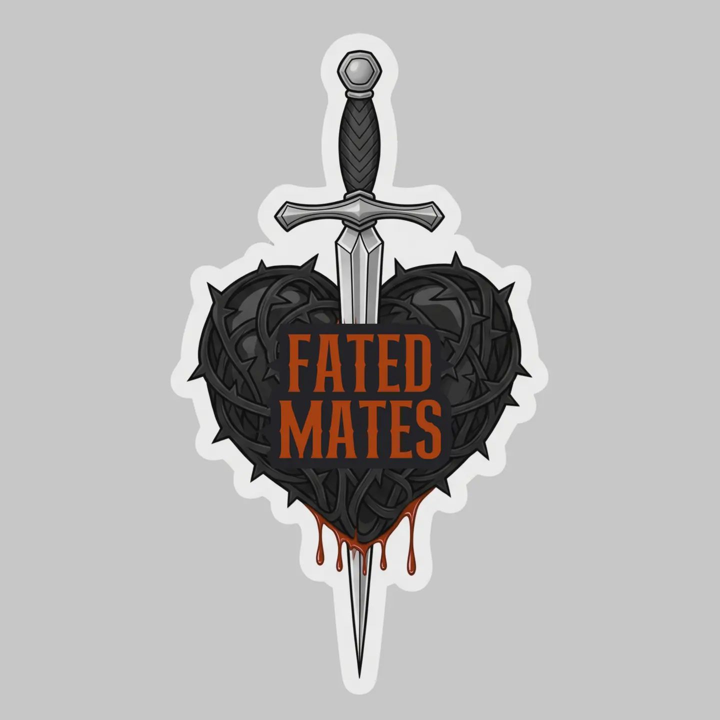 Fated Mates  – 3&quot; Waterproof Bookish Sticker with Holo Overlay – Reading, Books, Reader Gift, Book Lover