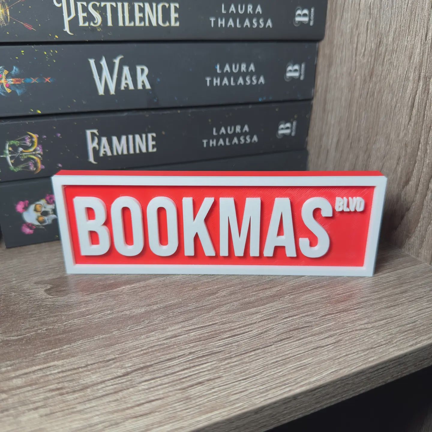 Bookmas Street Sign | Bookshelf Decor