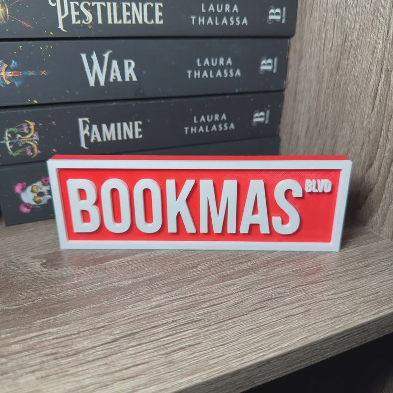Bookmas Street Sign | Bookshelf Decor
