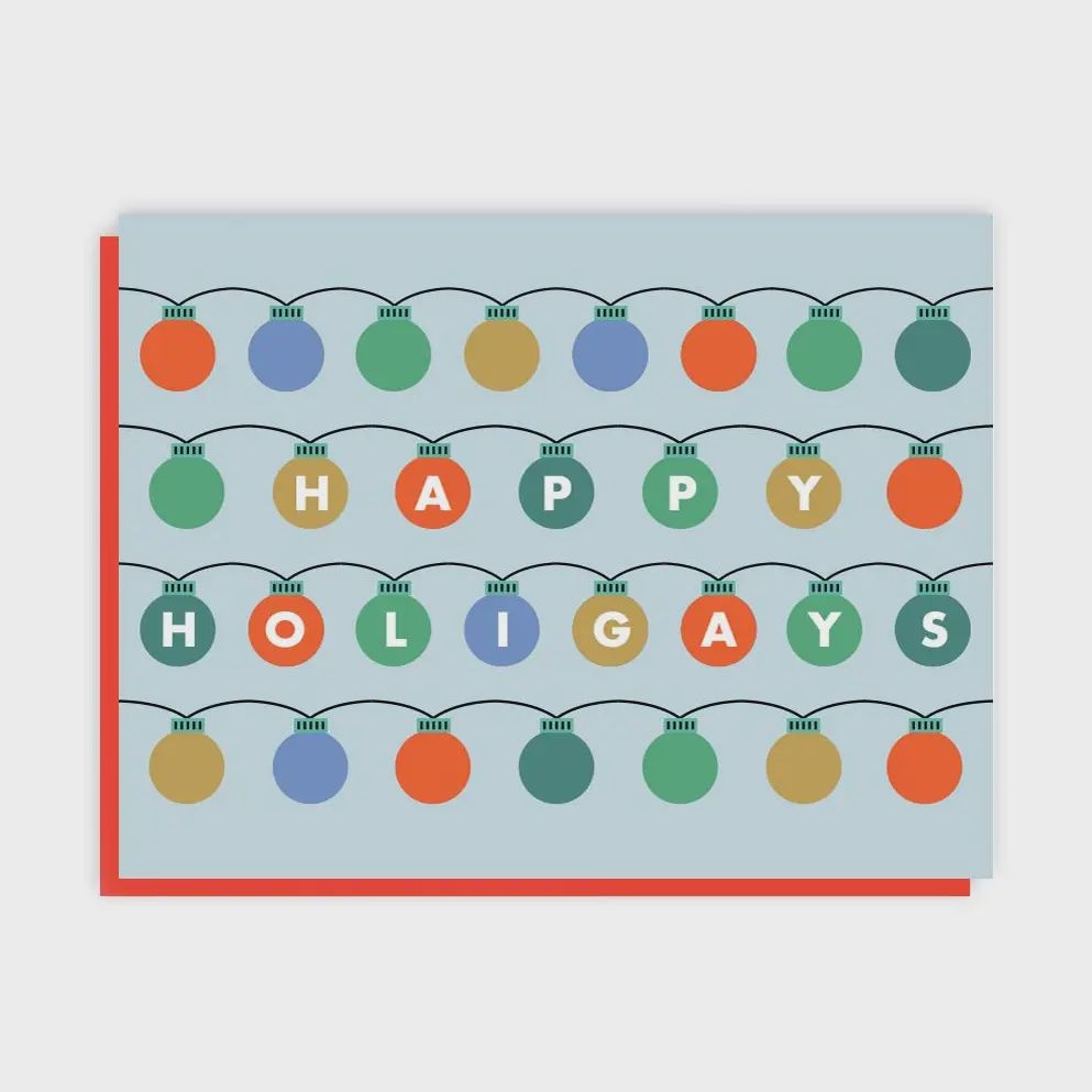Happy Holigays: Ornaments A2 Card