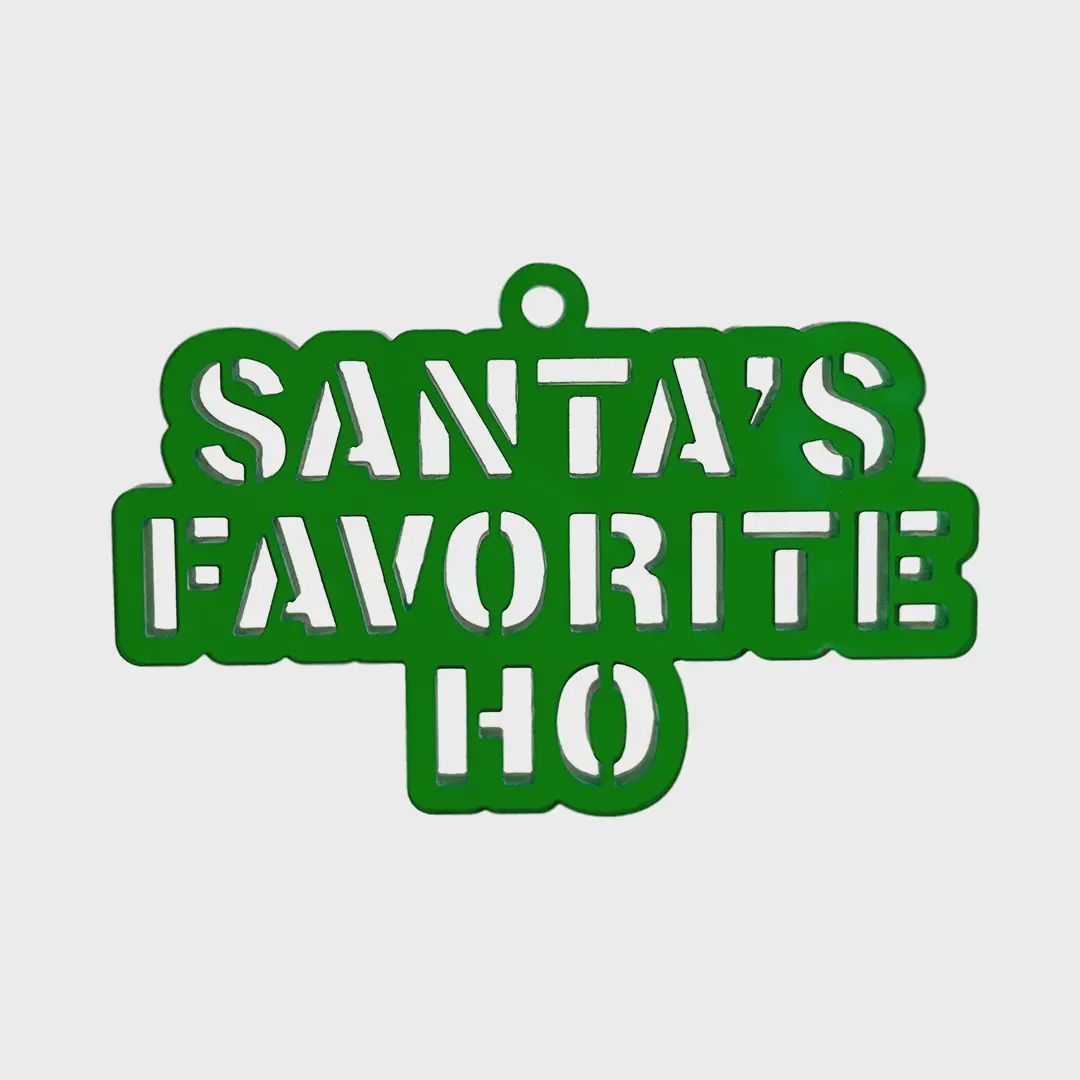 Santa&#39;s Favorite Ho Ornament