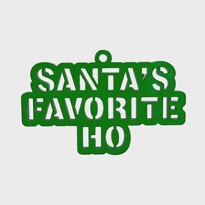 Santa's Favorite Ho Ornament