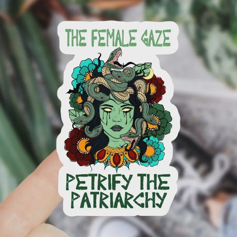 Petrify The Patriarchy Sticker (Ace the Pitmatian)