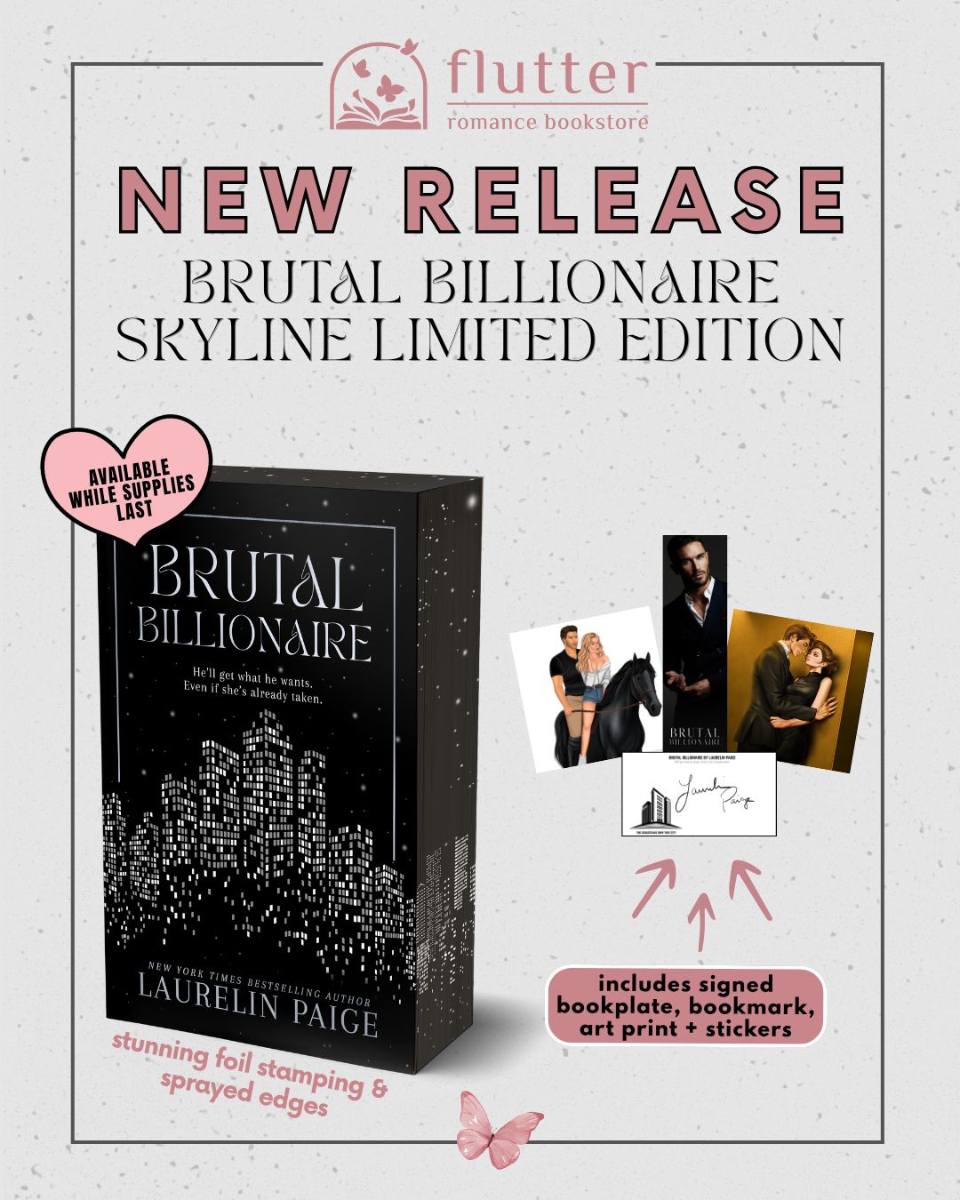 Brutal Billionaire Limited Skyline Edition  - Romance Bookstore Exclusive