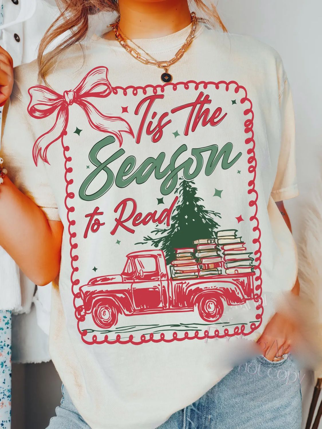 Tis the Season To Read Shirt, Retro Christmas