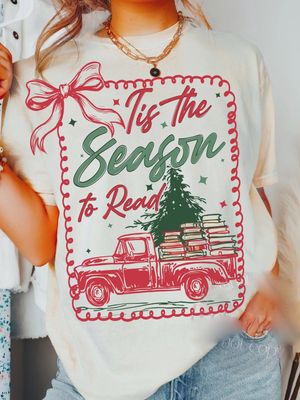 Tis the Season To Read Shirt, Retro Christmas