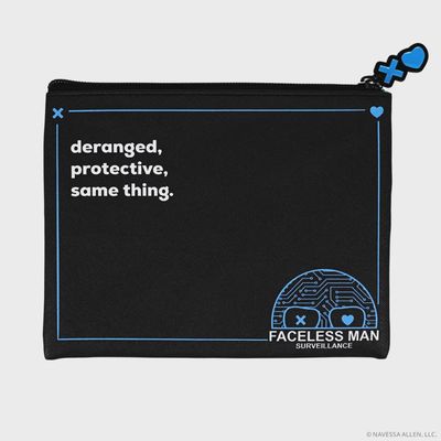 Lights Out: Faceless Man Surveillance Pen &amp; Pencil Pouch